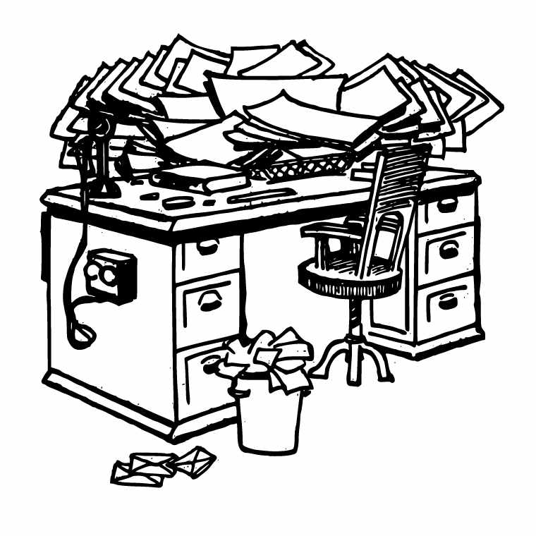 机の上が散らかっているのは脳の状態と同じなのか?